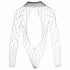 NO:XQSE - lange mouw, mesh bodysuit - zwart (S-L)