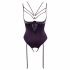 Abierta Fina - strass body'spandoek (zwart) - 80B/M