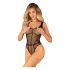 Obsessive B336 - doorzichtige open mesh body (zwart) - S-L