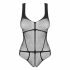 Obsessive B336 - doorzichtige open mesh body (zwart) - S-L