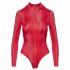 Cottelli - slangenhuid-patroon body (rood) - M