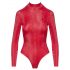 Cottelli - body met slangenhuidpatroon (rood) - L