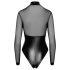 Noir - body brillant et translucide (noir) - XL