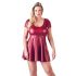 Cottelli Plus Size - A-lijn minijurk (bordeaux)