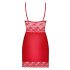 Obsessive Lovica - kanten nachtkleding met string (rood)