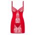 Obsessive Heartina - nachtjapon met string (rood) - L/XL