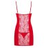 Obsessive Heartina - nachtjapon met string (rood) - L/XL