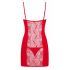 Obsessive Heartina - nachtjapon met string (rood) - L/XL