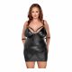 Cottelli Plus Size - jurk met boeien (zwart)