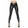 Zwart - lange, glanzende legging - M