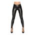 Zwart - lange, glanzende legging - M