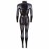 Cottelli - glanzend party jumpsuit met lange mouwen (zwart) - S