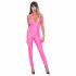 Cottelli Party - jumpsuit met diepe achterkant (roze)