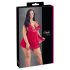 Cottelli Plus Size - kanten, los babydoll (rood)