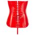 Black Level - vinyl korset (rood) - L