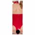 Black Level - open, halter body (rood) - S