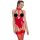 Black Level - open, halter body (rood) - M