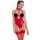 Black Level - open, halter body (rood) - XXL