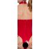 Black Level - open, halter body (rood) - XXL