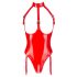 Black Level - open, halter body (rood) - XXL