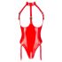 Black Level - open, halter body (rood) - XXL