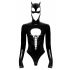 Zwarte Fluweel - Batwoman body met lange mouwen (zwart) - M