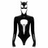 Zwarte Fluweel - Batwoman body met lange mouwen (zwart) - M