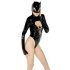 Zwarte Fluweel - Batwoman body met lange mouwen (zwart) - M