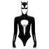 Zwarte Fluweel - lange mouwen Batwoman body (zwart) - L