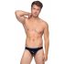 Black Level - Classic Men's Patent Thong (Black) 