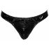 Black Level - Classic Men's Patent Thong (Black) 