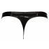 Black Level - Classic Men's Patent Thong (Black)  - M