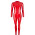 LATEX - damesoverall met lange mouwen (rood)