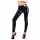 LATEX - rits-leggings (zwart) - XL