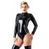 LATEX - lange mouw dames body (zwart) - M