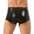 LATEX - boxer met penishoes (zwart)