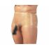 Latex-slip met penishuls (natuurlijk) - L/XL