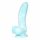 OgazR zee serpent - zuignap ribbel dildo - 17 cm (blauw-wit)