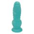 OgazR zee serpent - zuignap ribbel dildo - 17 cm (blauw-wit)