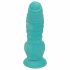 OgazR zee serpent - zuignap ribbel dildo - 17 cm (blauw-wit)