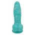 OgazR zee serpent - zuignap ribbel dildo - 17 cm (blauw-wit)