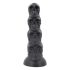 Toppedmonster - schedeldildo - 22 cm (zwart)