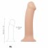 Strap-on-me XL - Double Layered Realistic Dildo - Extra Large (Natural) 