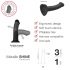 Strap-on-me Metallic Shine M - huidvriendelijke dildo (metalen paars)