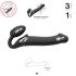 Strap-on-me M - opzetbare vibrator - medium (zwart)