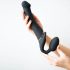 Strap-on-me M - opzetbare vibrator - medium (zwart)