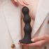 Strap-on-me Ballen M - balzachtige, basis dildo (zwart)