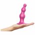 Strap-on-me Beads M - kralen dildo met voet (roze)