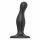 Strap-on-me Curvy S - golvend, zwarte dildo met vaste basis