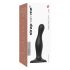 Strap-on-me Curvy S - golvend, zwarte dildo met vaste basis